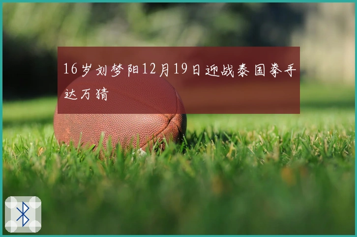 16岁刘梦阳12月19日迎战泰国拳手达万猜
